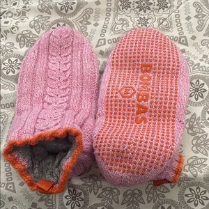 Bombas Pink and Orange Gripper Slipper Socks